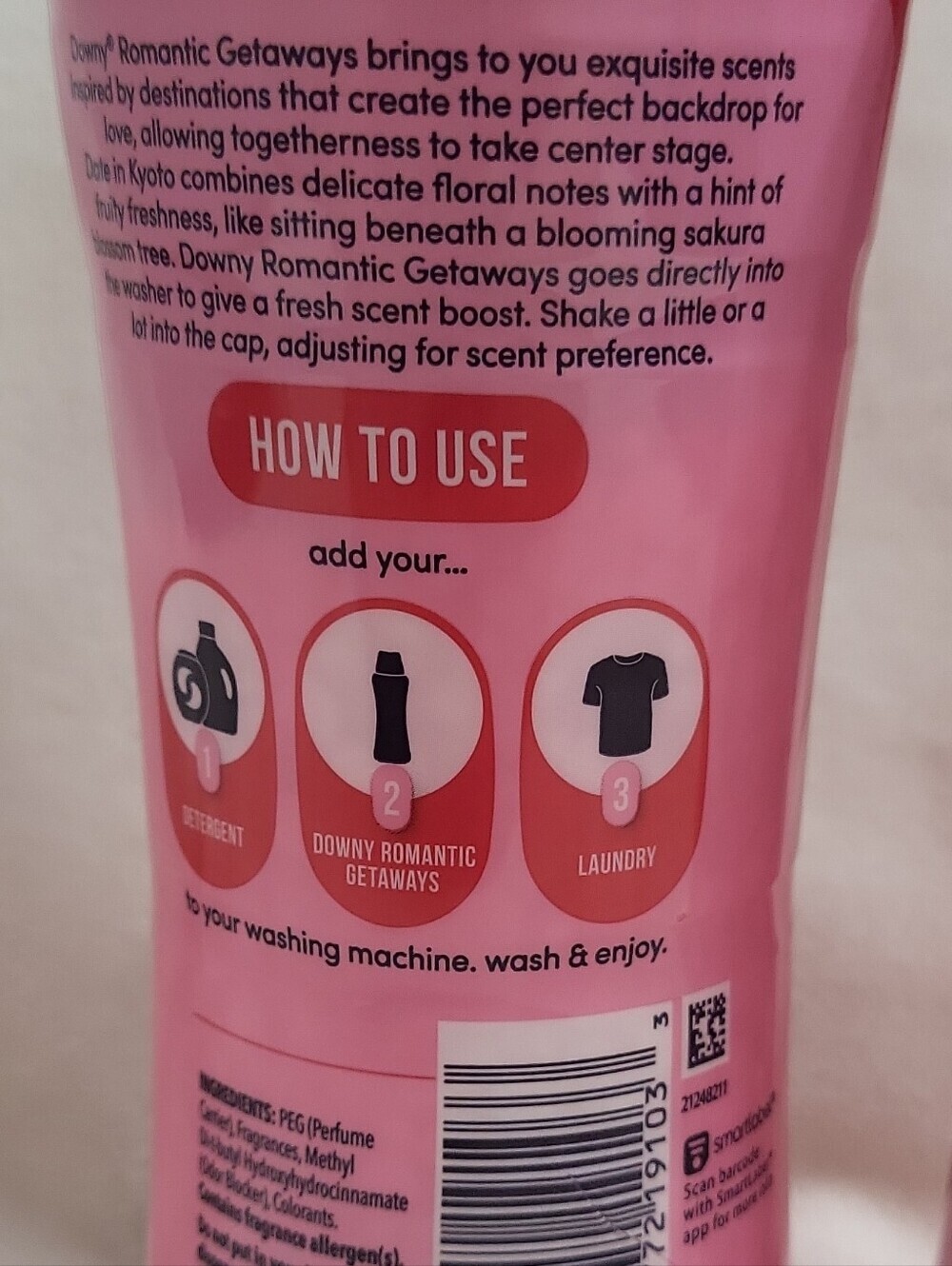 2 Downy Romantic Getaways Date in Kyoto Scent Booster Beads Limited 7.8 oz each - Picture 9 of 11